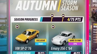 Forza Horizon 5 Horizon Cars amp Coffee  AutumnStorm Season Events For Weekly amp Monthly Rewards [upl. by Ettenoitna]