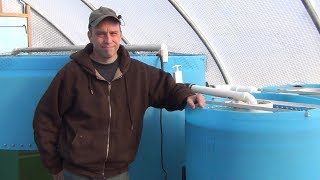 Big Aquaponic Greenhouse  Part 12  Fish Tank and Plumbing [upl. by Lalise]