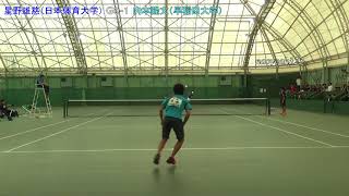 2018年 アジア競技大会予選会 男子 予選 星野（日本体育大学） 対 内本（早稲田大学） [upl. by Par]