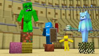 Random Items Arena Battle in Minecraft [upl. by Rosse]