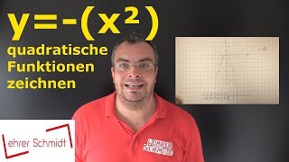 yx²  quadratische Funktionen zeichnen  Parabeln zeichnen  Mathematik  Lehrerschmidt [upl. by Nidroj]