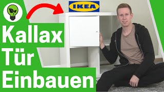 IKEA Kallax Tür Einbauen ✅ ULTIMATIVE ANLEITUNG Wie Türen Einsatz in Kallax Wandregal Einstellen [upl. by Nonarb]