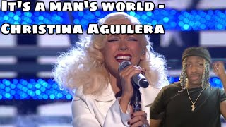 Christina Aguilera Its A Mans World REACTION [upl. by Henke13]