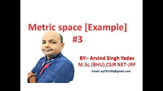 Metric spaceexample3  lecture4A real analysis [upl. by Feinberg335]