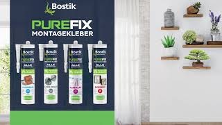 Bostik PUREFIX Montageklebstoff EXPRESS Handtuchhalter an der Wand befestigen ohne Bohren [upl. by Reggi447]