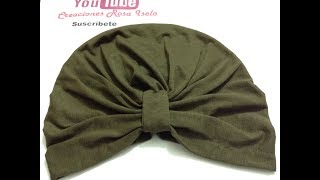 Turbante en medida para adulto VIDEO No 631 [upl. by Navillus64]