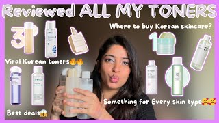 Reviewing VIRAL KOREAN TONERS🧴  Honest Review😍 youtube viralvideo korea [upl. by Enilrac638]