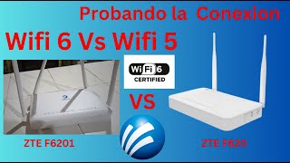 Comparando La Conexion Entre Wifi 5 y Wifi 6 ZTE de Megacable [upl. by Kaczer]