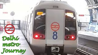 Delhi metro blue line journey from Yamuna bank to Noida sector 18 through beml [upl. by Assenab225]