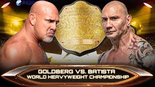 WWE 2K23 Goldberg vs Batista quotWorld Heavyweight Championship Extreme Rulesquot [upl. by Prudi322]