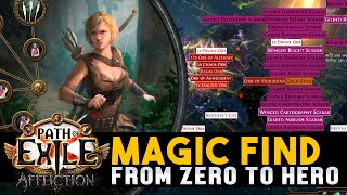 Pathfinder Caustic Arrow  How to Start Magic Find Part 1 Path Of Exile  Affliction 323 [upl. by Fineman]