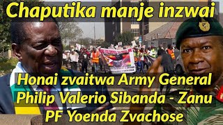 Honai Zvaitwa army General Philip Valerio Sibanda  Zanu PF Yoenda Zvachose 🇿🇼👇 [upl. by Assert]