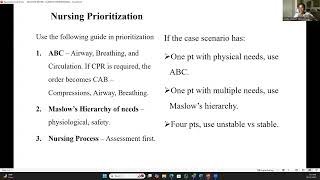 NCLEXRN REVIEW NURSING PRIORITIZATION part 1 [upl. by Aitercal]