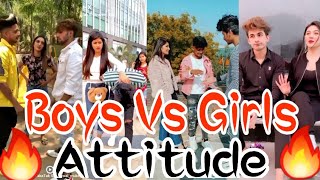 🔥 🔥 Boys Vs Girls Attitude Tik Tok Video  😎 Attitude Tik Tok Video 2021  Girls Attitude Tik Tok🔥 [upl. by Airtina]