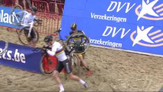 Cyclocross  Veldrijden 201617 DVV Trofee round 5  Scheldecross Antwerpen  Men [upl. by Moguel]