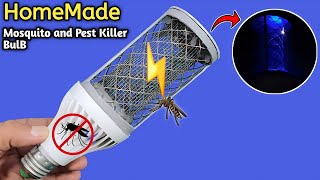 How to Make Mosquito Killer At Home  DIY Electronic Mosquito killer Bulb [upl. by Rihsab894]