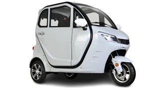 Tricycle Fully enclosed three wheeled electric scooter Mobile scooter Adult electric ebike [upl. by Brody]