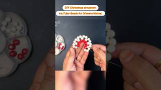 DIY Christmas ornament BeadsArt christmasornaments festival xmas beadsart shorts short diy [upl. by Brennen116]