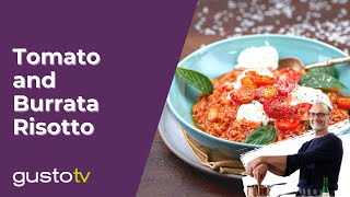 Tomato And Burrata Risotto  Bonacinis Italy [upl. by Ignacia268]