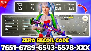 BGMI BEST 🔥 SENSITIVITY SETTINGS  BGMI SENSITIVITY CODE TODAY  BGMI ZERO RECOIL SENSITIVITY CODE [upl. by Thenna712]