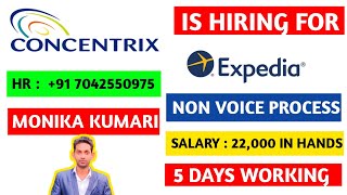 Concentrix Is Hiring For Expedia Process  Non Voice Process  Jobs In Concentrix For Freshers [upl. by Damas552]