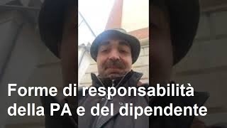 Forme di responsabilità della PA e del dipendente  1432024  chiarelli concorsi [upl. by Gladdie]