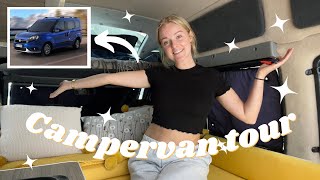 Fiat Doblo Campervan Conversion  Van tour [upl. by Lucita]