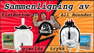 Sammenligner å gjære under trykk vs vanlig med Fermzilla All Rounder  Flat bottom [upl. by Gothurd]