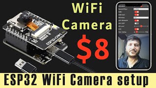 How to setup and use ESP32 Cam with Micro USB WiFi Camera [upl. by Yliak974]