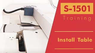 Smartstitch Embroidery Machine S1501 Get Started How to Install Table [upl. by Ainoval]