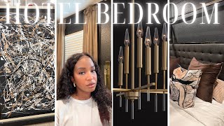 Turning my master bedroom into a luxury hotel suite part 1  Interior designer Bedroom makeover [upl. by Oilime353]