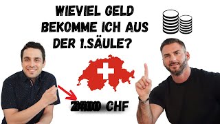 Wieviel Geld aus der 1Säule steht mir zu in der Schweiz 🇨🇭  Berechnung Beispiel und Erklärung 📝 [upl. by Anivahs]