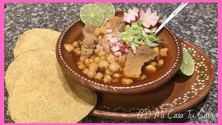 ✅Como Hacer POZOLE ROJO FACIL Y RAPIDO POZOLEDEPUERCO mexicanpozolerecipe [upl. by Nerraf541]