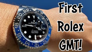 Rolex GMT Master II 126710BLNR Batman  My first Rolex GMT [upl. by Oirretno]