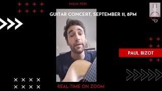 Classical guitarist Paul Bizot plays Rossiniani no 1 by Mauro Giuliani  sneak peek [upl. by Caras]