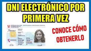 ¿Cómo tramitar el DNI ELECTRÓNICO por primera vez RENIEC 2024 [upl. by Eiramana]