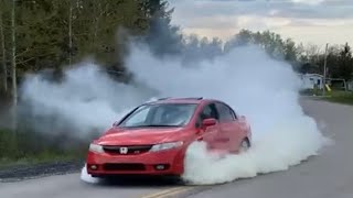 Submission Burnouts 14 CRAZY Honda burnouts MASSIVE 350z DONUTS V8’s [upl. by Annanhoj]