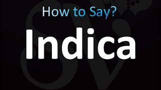 How to Pronounce Indica correctly [upl. by Hester]