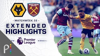 West Ham United v Wolves  PREMIER LEAGUE HIGHLIGHTS  462024  NBC Sports [upl. by Obeded551]