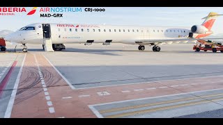 Air Nostrum Iberia Bombardier 🇪🇸 Madrid MAD  Granada GRX 🇪🇸 FULL FLIGHT REPORT [upl. by Hayes963]