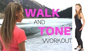 WALKING AT HOME  10 MINUTE WALK AND TONE WORKOUT  FUN VIRTUAL WALK [upl. by Bamby]