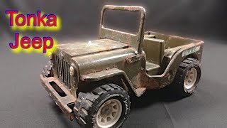 Rusty Tonka Jeep Restoration  Military Jeep [upl. by Ramhaj]