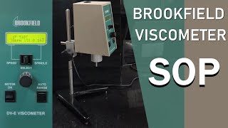 Brookfield viscometer SOP  How to use Brookfield viscometer  viscosity measurement by Brookfield [upl. by Mohl299]