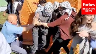 SHOCKING VIDEO ProPalestinian Protesters Are Arrested By Police At Emory University In Atlanta [upl. by Lilac]