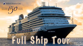 Holland America Line Rotterdam Full Cruise Ship Tour  All Public Areas Walkthrough Deck by Deck [upl. by Trisha]