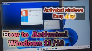 How to Activated windows 10 11 easy step By Step Windows 1011 activated kesa kern [upl. by Assenat]