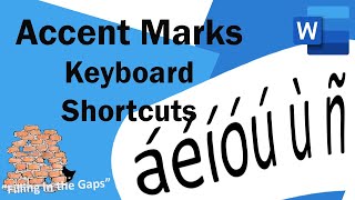 How to easily type accent marks over letters in MS Word  using the Keyboard [upl. by Dane]