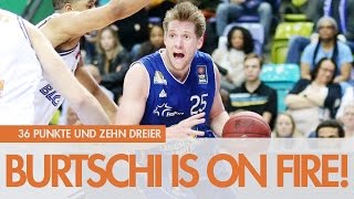 ON FIRE Jacob Burtschi trifft Saisonrekord von zehn Dreiern [upl. by Eiddal]