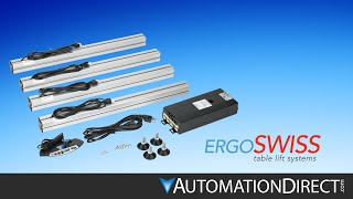 Ergoswiss Lifting Systems  Industrial Table Lift Systems from AutomationDirect [upl. by Tharp]