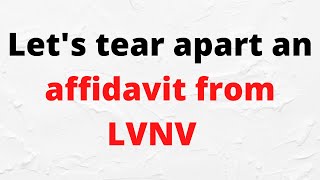 Lets tear apart an LVNV affidavit [upl. by Antonia]